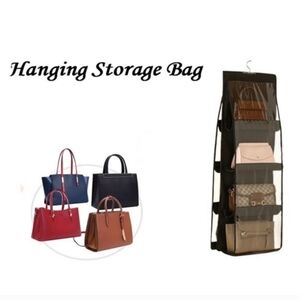1 piece 8 grid Hanging Handbag Organizer